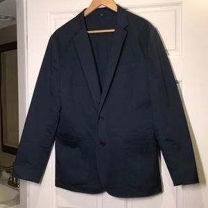 J Crew Factory Navy Chore Blazer - 42R